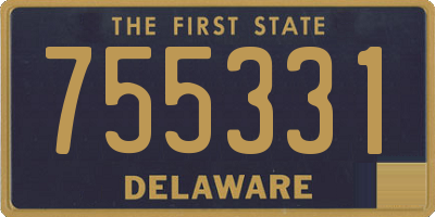 DE license plate 755331