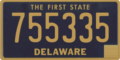 DE license plate 755335