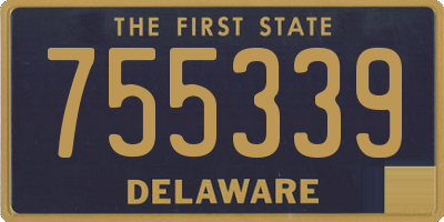 DE license plate 755339