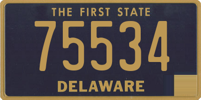 DE license plate 75534