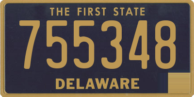 DE license plate 755348