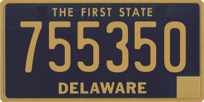 DE license plate 755350