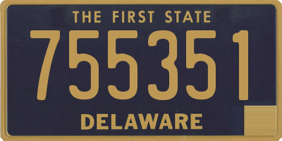 DE license plate 755351