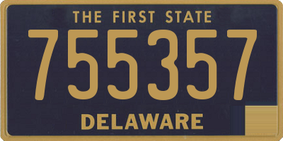 DE license plate 755357