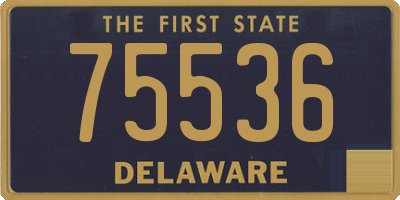 DE license plate 75536