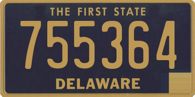 DE license plate 755364
