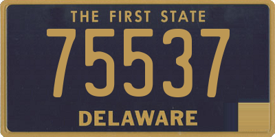 DE license plate 75537