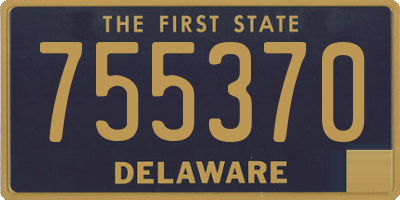 DE license plate 755370