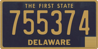 DE license plate 755374