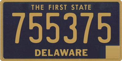 DE license plate 755375