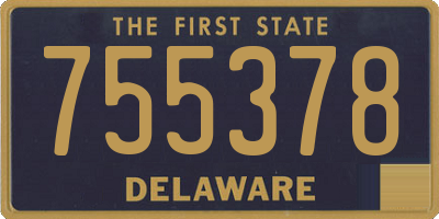 DE license plate 755378