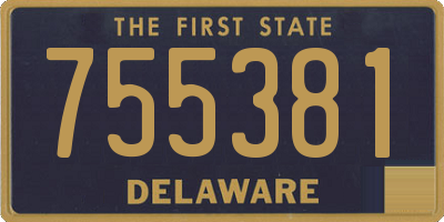 DE license plate 755381