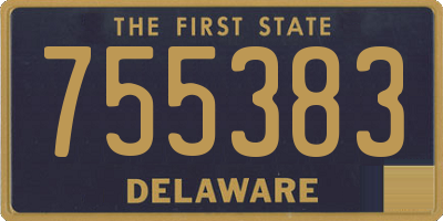 DE license plate 755383