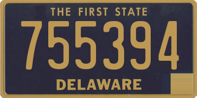 DE license plate 755394