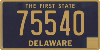 DE license plate 75540