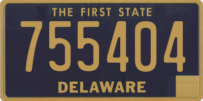 DE license plate 755404