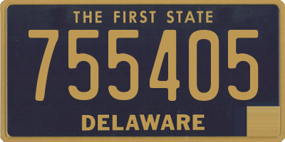 DE license plate 755405
