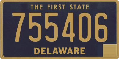 DE license plate 755406