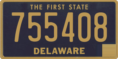 DE license plate 755408