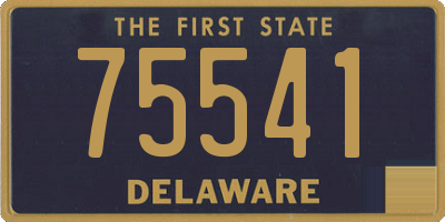 DE license plate 75541