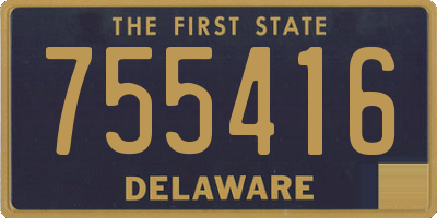 DE license plate 755416
