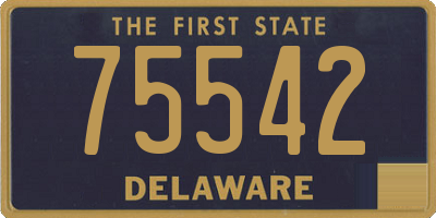 DE license plate 75542