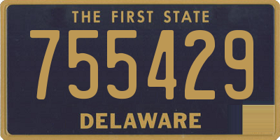 DE license plate 755429
