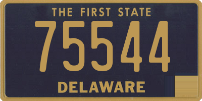 DE license plate 75544