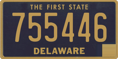 DE license plate 755446