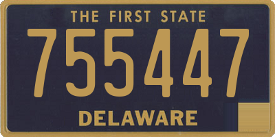 DE license plate 755447