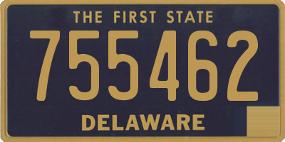 DE license plate 755462