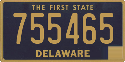 DE license plate 755465