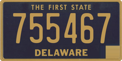 DE license plate 755467
