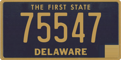 DE license plate 75547