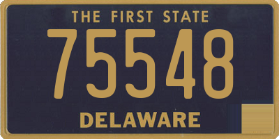 DE license plate 75548