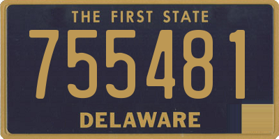 DE license plate 755481