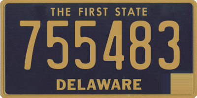 DE license plate 755483