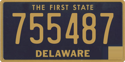 DE license plate 755487