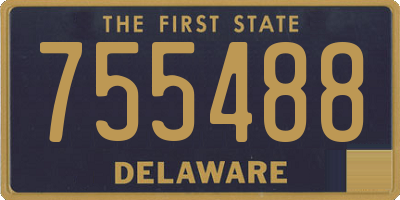 DE license plate 755488