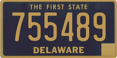DE license plate 755489