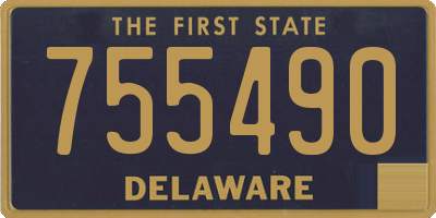 DE license plate 755490