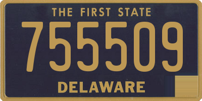 DE license plate 755509