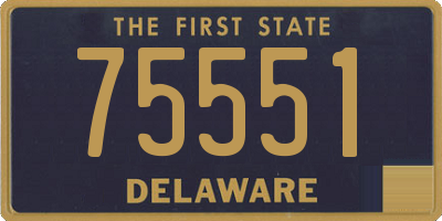 DE license plate 75551