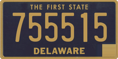 DE license plate 755515