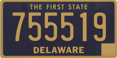 DE license plate 755519
