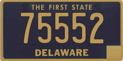 DE license plate 75552