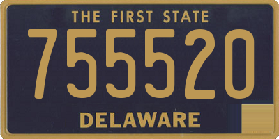 DE license plate 755520