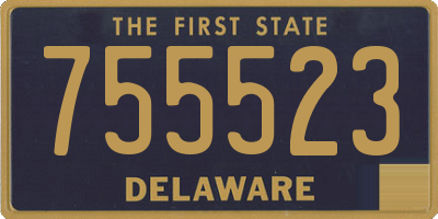 DE license plate 755523