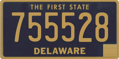 DE license plate 755528