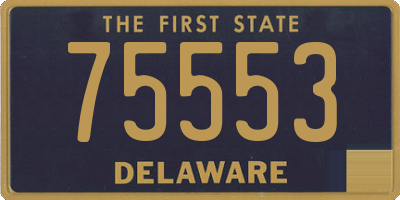DE license plate 75553